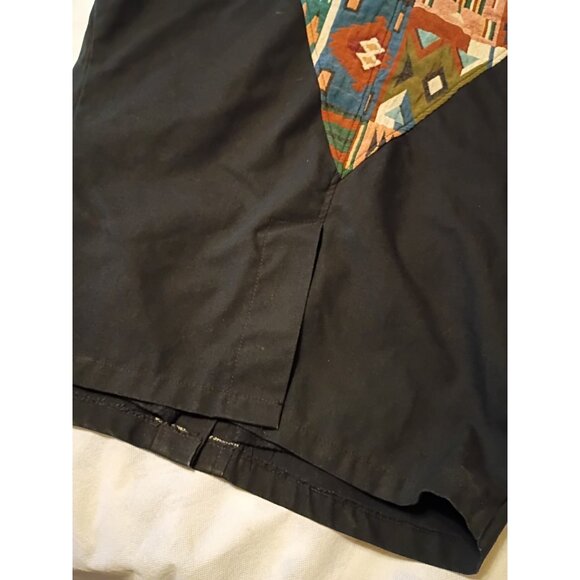 Vintage David James Lined Aztec Canvas Jacket Size Medium - Picture 9 of 11